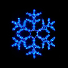 Гирлянда DELUX MOTIF Snowflake (снежинка) 0.55м синяя ІР44