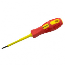 Отвертка диэлектрическая до 380V PH0х75 LTL60004 Lemanso