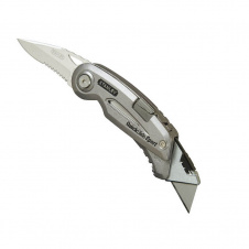 Ніж складаний Stanley QuickSlide Sport Utility Knife (два леза спортивне з серрейтором та висувне для оздоблювальних робіт)