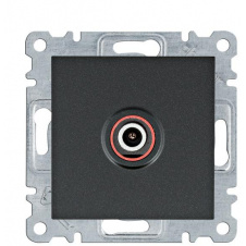ТВ розетка Hager WL3213 Lumina (черная)