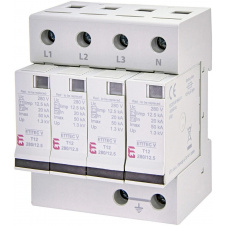 Обмежувач перенапруги ETI 002442917 ETITEC V T12 280/12.5 (4+0) RC