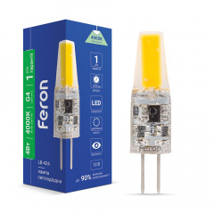Світлодіодна лампа Feron LB-424 4W COB 12V G4 4000K Вишгород