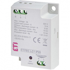 Обмежувач перенапруги ETI 002442980 ETITEC LC1 IP20 Виноградів