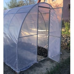 Теплиця "Косичка" 2 х 5 м (труба оцинкована 20х20), повний комплект "Преміум", плівка UV-6, 150 мкм. Королево