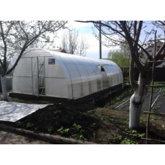 Теплиця з полікарбонатом "Файна" 4х12 м. з оцинкованої труби 30х20 мм. Повний комплект, полікарбонат Стандарт 6 мм. Тернопіль