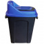 Бак для сортировки мусора Planet Re-Cycler 50 л черный - синий (бумага) Запорожье