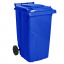 Контейнер для мусора 240 литров бак на колесах синий емкость Тип А Полтава