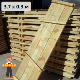 Дерев`яний настил для клино-хомутових риштувань 3.7 х 0.3 м Техпром