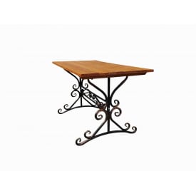 Стол Tobi Sho кованный 1500х720 мм цвет Дуб