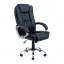 Офисное кресло компьютерное Richman Калифорния хром кожзам черный для руководителя Днепр