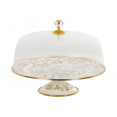 Тортовница эмалированая "BIRD" Elmani с крышкой на ножке, 30 см Васильевка