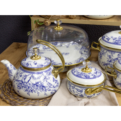 Чайник эмалированый "BUTTERFLY" Elmani с крышкой, 2,2 л Киев