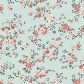 Обои на бумажной основе простые Шарм 78-30 Тенере бирюзовые (0,53х10м.)