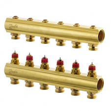 Розподільчий колектор Danfoss FHF6 без ротаметрів (088U0506)