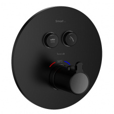 Змішувач для душу Imprese Smart Click круглий, термостат чорний