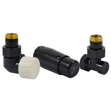 Комплект термостатичний Schlosser GZ1/2 x GW1/2 осьовий лівий (602200067.RAL90051)