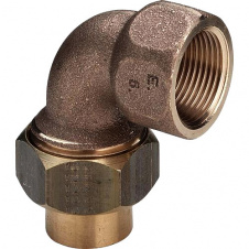 Американка кутова Ø18 х 3/4" В (бронза) (216962) Viega 4096g