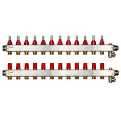Колектор Danfoss SSM-F на 12 контурів з ротаметрами (088U0762) Хмельник