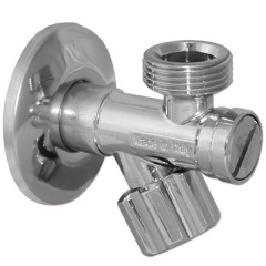 Кран з фільтром вентильний для сантехприладів Albertoni 1/2x3/4 (B144587SCV) Сарны