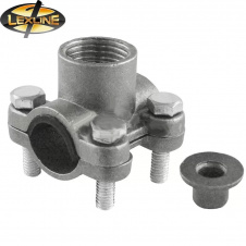 Врезка на трубу никелированная (вампир) 1/2" (15) LEXLINE, Днепр