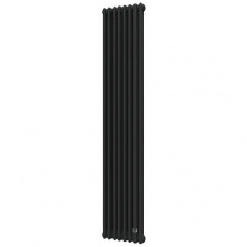Трубчастий радіатор DeLonghi Multicolumn 2000 3 колони 8 секцій RAL90005MATT (0Q10320000800D0RAL9005M)