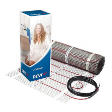 Мат нагрівальний DEVImat 150T, двожильний, 5 кв.м, 750W, 0.5x10м, 230V (140F0452)
