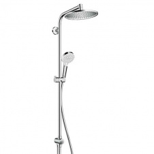 Фото - Душова система Hansgrohe Crometta S 240 1jet Showerpipe Reno EcoSmart (27270000) Душова система Hansgrohe Crometta S 240 1jet Showerpipe Reno EcoSmart (27270000)