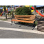 Лавка Tobi Sho "Дуос" садово-паркова кована з підлокітниками 2,6 м колір Дуб Миколаїв