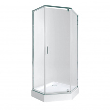 Набір Qtap Душова кабіна Scorpio CRM10995-AC6 Clear 2120x900x900 + піддон Diamond 309912 90x90x12 з сифоном (SCOCRM10995AC6SET)