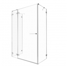 Душова кабіна Radaway Euphoria KDJ+S двері 1100/Rx2000, хром/прозоре (383023-01R)
