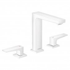 Змішувач для умивальника Hansgrohe Metropol 160 із донним клапаном білий