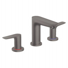 Змішувач для умивальника Hansgrohe Talis E на 3 отвори чорний хром Бучач