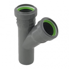 Трійник каналізаційний ASG HTR 50x40x45° Новомосковськ