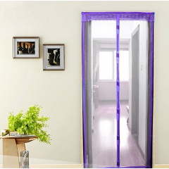Антимоскитная сетка штора на дверь на магнитах Magic mesh 210х90 см Фиолетовая (hub_g681kj) Хмельницький