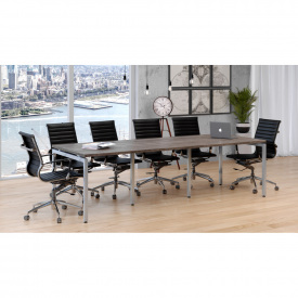 Стол для переговоров Q-240 Loft-design дуб-палена в офис