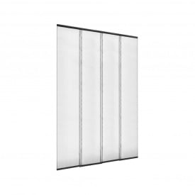 Дверна москітна сітка Clip-on Жалюзі U 130*200 см Сірий (47434445)