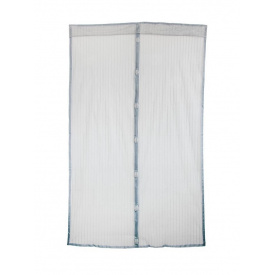 Дверна антимоскітна сітка штора на магнітах Magic Mesh 210*100 см Сірий