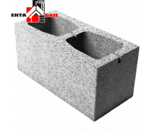 Блок будівельний бетонний шлакоблок стіновий 390х190х190 мм.