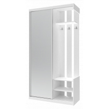 Передпокій Doros City One Door Білий 1 Дзеркало 110х45х210 (44900058)