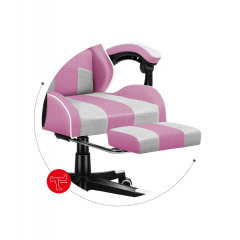 Комп'ютерне крісло huzaro Force 4.7 Pink тканина Якимівка