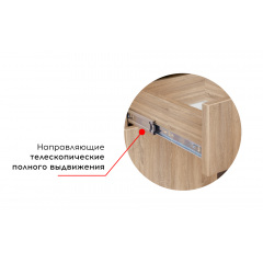 Комод Олімп mini (плюс) з фарбованими МДФ фасадами МАКСІ МЕБЛІ Дуб сонома/Білий (5103173) Киев