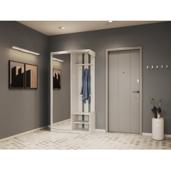 Прихожая Doros City One Door Белый 1 Зеркало 110х45х210 (44900058) Новояворовск