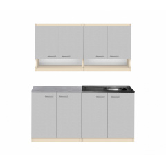 Кухня Валентина NEW ширина 1200 МАКСІ МЕБЛІ Ваніль/Сірий (5102986) Днепр