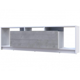 Стінка у вітальню Doros U1 Білий Бетон ДСП 160х38х48 (41516013)