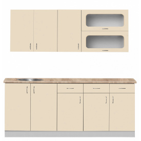 Кухня Грета 2000 МАКСІ МЕБЛІ Сірий/Ваніль (5103006)