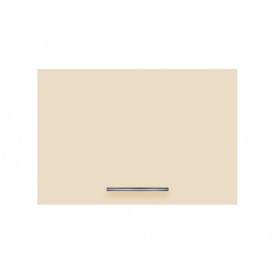 Навісна шафа закрита (однодверна - двері горизонтально) ОКАП ширина 600 МАКСІ МЕБЛІ Сірий/Ваніль (80148)