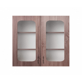 Навісна шафа-вітрина 0,5 (дводверна) (скло 4 мм) МАКСІ МЕБЛІ (10580)