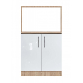 Тумба дводверна без ящиків з відділом під МВ піч зі стільницею 1-ї категорії з фарбованими фасадами МДФ ширина 700 МАКСІ МЕБЛІ (5102272)