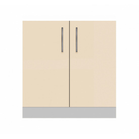 Тумба-мийка (дводверна) без мийки (без стільниці) ширина 900 МАКСІ МЕБЛІ Сірий/Ваніль (80049)