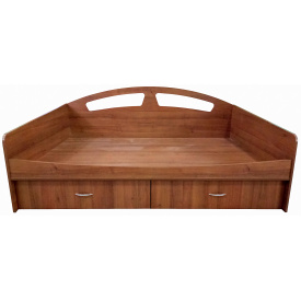 Ліжко Орфелія МАКСІ МЕБЛІ (під матрац 1600 х 700) Горіх лісовий (11534)